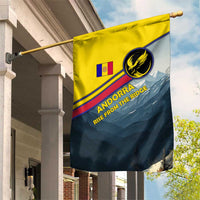 Andorra Garden Flag with Mountain Ridge and Eagle Emblem Design - Wonder Print Shop