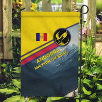 Andorra Garden Flag with Mountain Ridge and Eagle Emblem Design - Wonder Print Shop