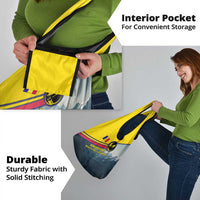 Andorra Grocery Bag with Mountain Ridge and Eagle Emblem Design - Wonder Print Shop