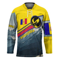 Andorra Hockey Jersey with Mountain Ridge and Eagle Emblem Design - Wonder Print Shop