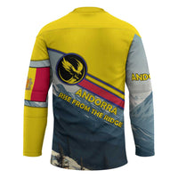Andorra Hockey Jersey with Mountain Ridge and Eagle Emblem Design - Wonder Print Shop