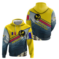 Andorra Hoodie with Mountain Ridge and Eagle Emblem Design - Wonder Print Shop