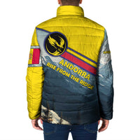 Andorra Padded Jacket with Mountain Ridge and Eagle Emblem Design - Wonder Print Shop