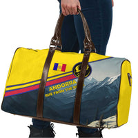 Andorra Travel Bag with Mountain Ridge and Eagle Emblem Design - Wonder Print Shop