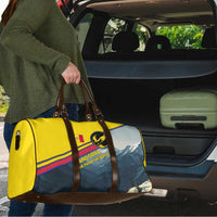 Andorra Travel Bag with Mountain Ridge and Eagle Emblem Design - Wonder Print Shop