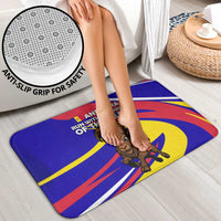 Andorra Bathroom Set with Cartoon Ibex and Swirl Stripe Design - Wonder Print Shop