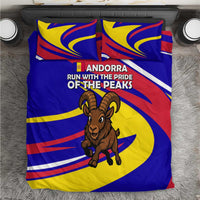 Andorra Bedding Set with Cartoon Ibex and Swirl Stripe Design - Wonder Print Shop