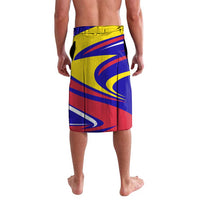 Andorra Lavalava with Cartoon Ibex and Swirl Stripe Design - Wonder Print Shop