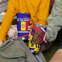 Andorra Tumbler Cup with Cartoon Ibex and Swirl Stripe Design TS04