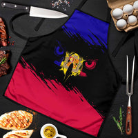 Andorra Apron with Eagle Eyes and Paint Stroke Design - Wonder Print Shop