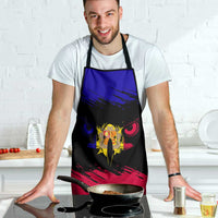 Andorra Apron with Eagle Eyes and Paint Stroke Design - Wonder Print Shop