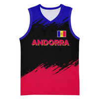 Andorra Basketball Jersey with Eagle Eyes and Paint Stroke Design - Wonder Print Shop