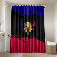 Andorra Bathroom Set with Eagle Eyes and Paint Stroke Design - Wonder Print Shop