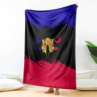 Andorra Blanket with Eagle Eyes and Paint Stroke Design - Wonder Print Shop