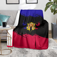 Andorra Blanket with Eagle Eyes and Paint Stroke Design - Wonder Print Shop