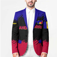 Andorra Blazer with Eagle Eyes and Paint Stroke Design - Wonder Print Shop