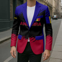 Andorra Blazer with Eagle Eyes and Paint Stroke Design - Wonder Print Shop