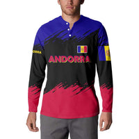 Andorra Button Sweatshirt with Eagle Eyes and Paint Stroke Design - Wonder Print Shop