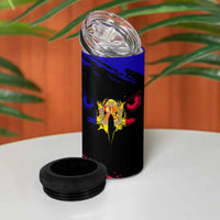 Andorra 4 in 1 Can Cooler Tumbler with Eagle Eyes and Paint Stroke Design - Wonder Print Shop