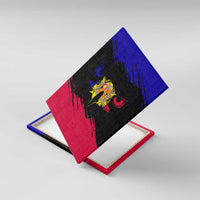 Andorra Canvas Wall Art with Eagle Eyes and Paint Stroke Design - Wonder Print Shop