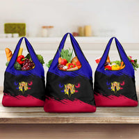 Andorra Grocery Bag with Eagle Eyes and Paint Stroke Design - Wonder Print Shop