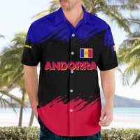 Andorra Hawaiian Shirt with Eagle Eyes and Paint Stroke Design - Wonder Print Shop