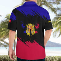 Andorra Hawaiian Shirt with Eagle Eyes and Paint Stroke Design - Wonder Print Shop