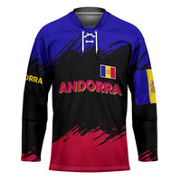 Andorra Hockey Jersey with Eagle Eyes and Paint Stroke Design - Wonder Print Shop