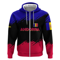 Andorra Hoodie with Eagle Eyes and Paint Stroke Design - Wonder Print Shop