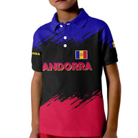 Andorra Kid Polo Shirt with Eagle Eyes and Paint Stroke Design - Wonder Print Shop