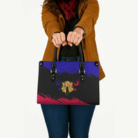 Andorra Leather Bag with Eagle Eyes and Paint Stroke Design - Wonder Print Shop