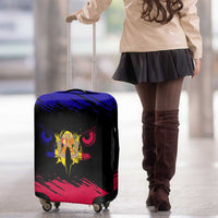 Andorra Luggage Cover with Eagle Eyes and Paint Stroke Design - Wonder Print Shop