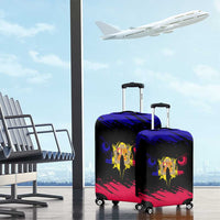 Andorra Luggage Cover with Eagle Eyes and Paint Stroke Design - Wonder Print Shop