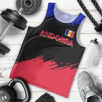 Andorra Men Tank Top with Eagle Eyes and Paint Stroke Design - Wonder Print Shop
