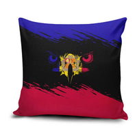 Andorra Pillow Cover with Eagle Eyes and Paint Stroke Design - Wonder Print Shop
