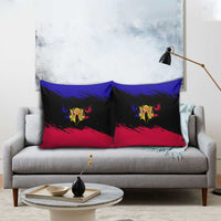 Andorra Pillow Cover with Eagle Eyes and Paint Stroke Design - Wonder Print Shop