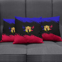 Andorra Pillow Cover with Eagle Eyes and Paint Stroke Design - Wonder Print Shop