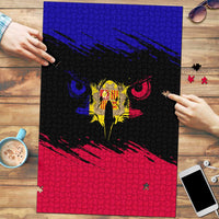 Andorra Puzzle with Eagle Eyes and Paint Stroke Design - Wonder Print Shop