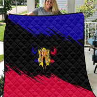 Andorra Quilt with Eagle Eyes and Paint Stroke Design - Wonder Print Shop