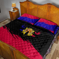 Andorra Quilt Bed Set with Eagle Eyes and Paint Stroke Design - Wonder Print Shop