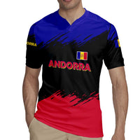 Andorra Rugby Jersey with Eagle Eyes and Paint Stroke Design - Wonder Print Shop