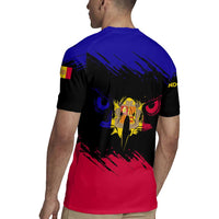Andorra Rugby Jersey with Eagle Eyes and Paint Stroke Design - Wonder Print Shop