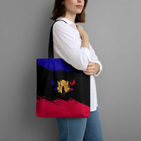 Andorra Tote Bag with Eagle Eyes and Paint Stroke Design - Wonder Print Shop