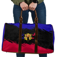 Andorra Travel Bag with Eagle Eyes and Paint Stroke Design - Wonder Print Shop