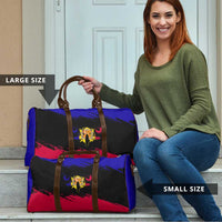 Andorra Travel Bag with Eagle Eyes and Paint Stroke Design - Wonder Print Shop