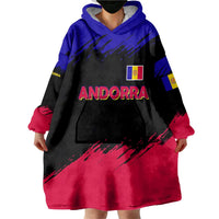 Andorra Wearable Blanket Hoodie with Eagle Eyes and Paint Stroke Design - Wonder Print Shop