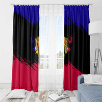 Andorra Window Curtain with Eagle Eyes and Paint Stroke Design - Wonder Print Shop