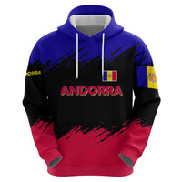 Andorra Zip Hoodie with Eagle Eyes and Paint Stroke Design - Wonder Print Shop