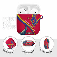 Andorra AirPods Case with Mountain Goat and Curved Stripe Design - Wonder Print Shop