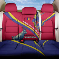 Andorra Back Car Seat Cover with Mountain Goat and Curved Stripe Design - Wonder Print Shop